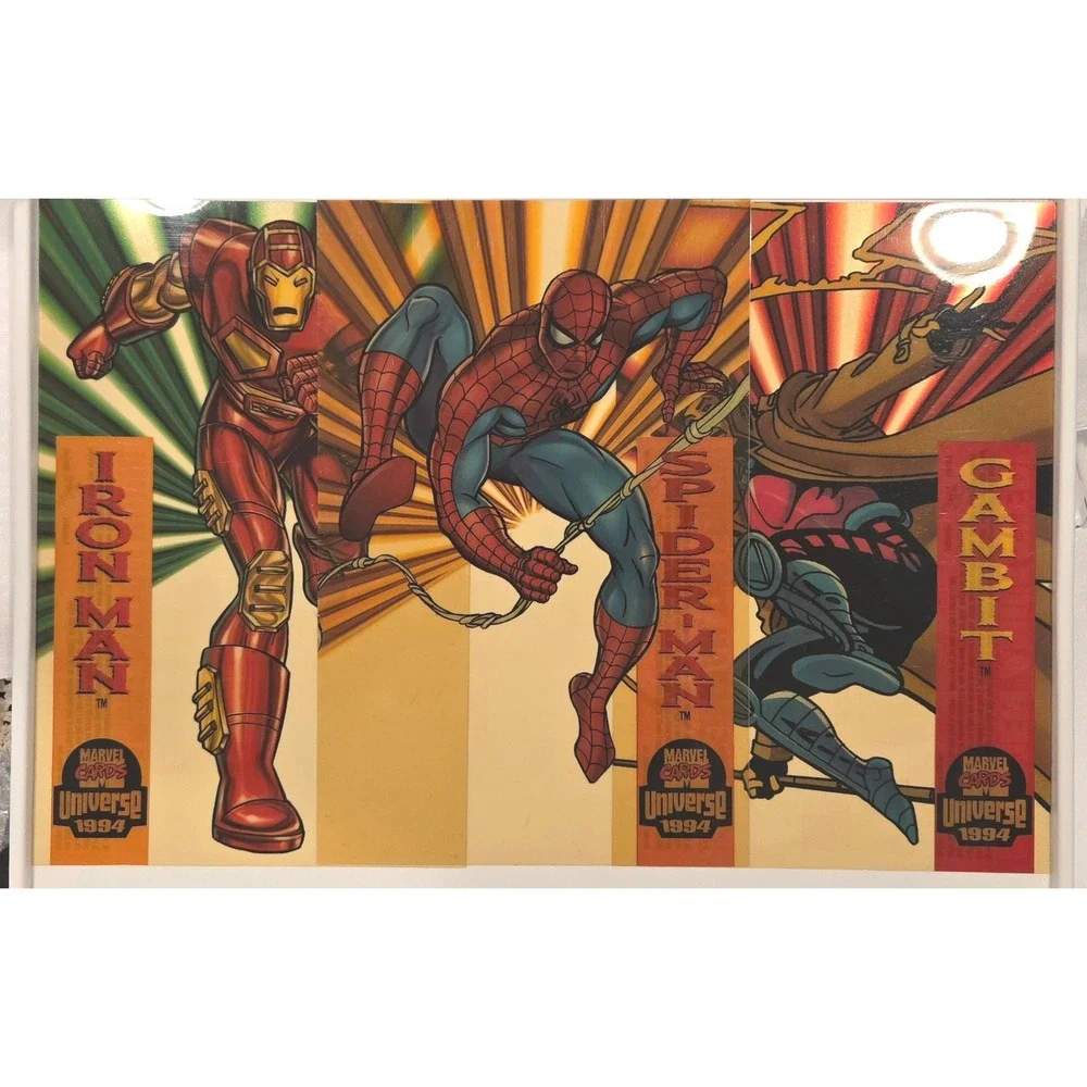 1994‎ Marvel Cards Universe Iron Man Spider Man Gambit Trading Cards Lot